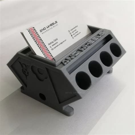 3d printed engine block cards.